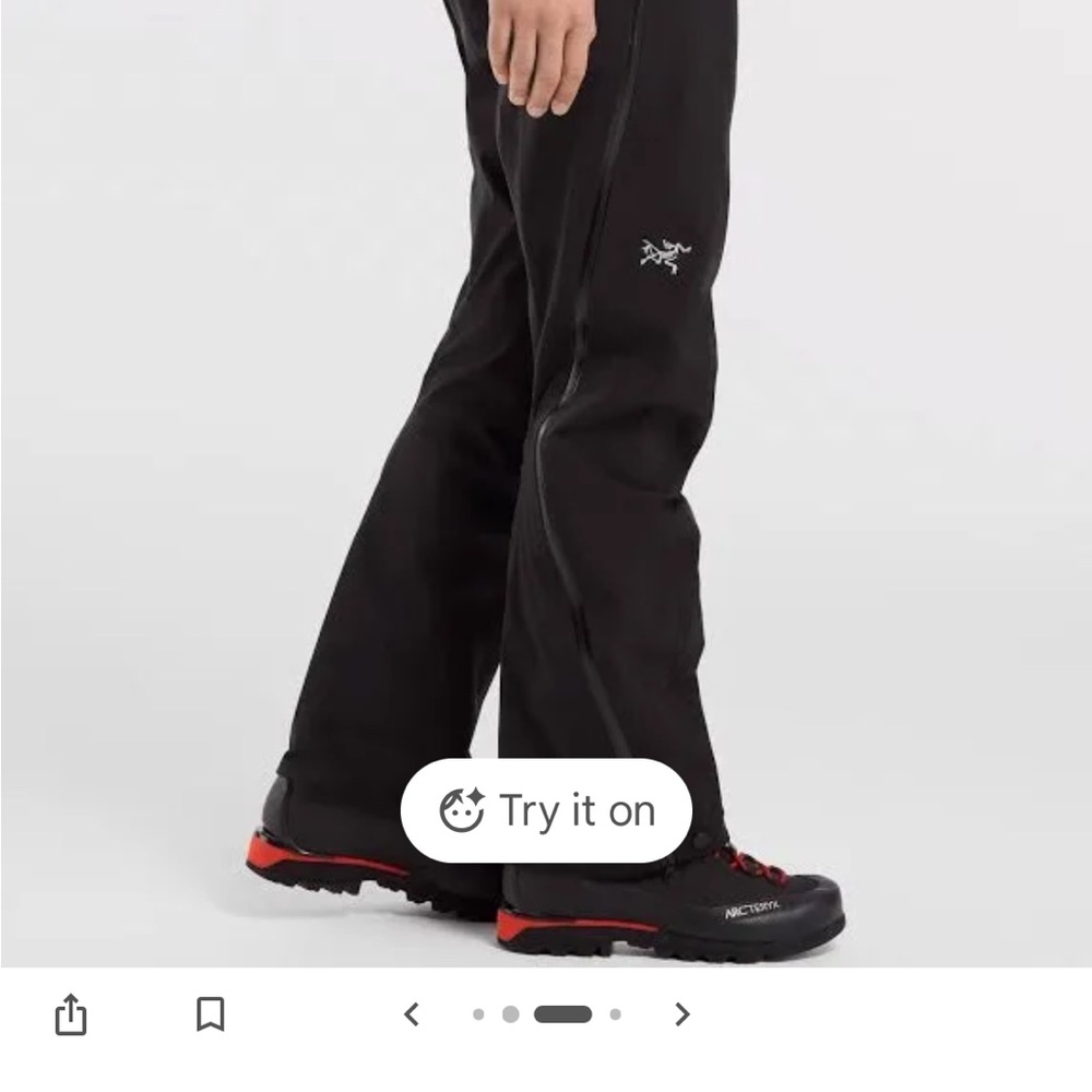 Arcteryx Black Alpine Guide Women's waterproof Pants